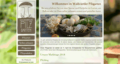 Desktop Screenshot of pilzgarten.at